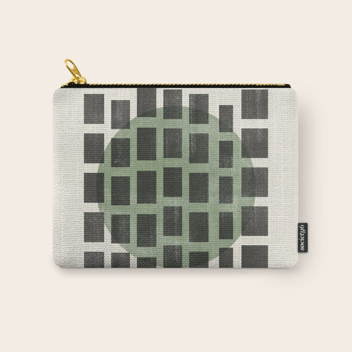 Minimalist Japandi Object Green No.04 Carry All Pouch Gallery Image 1