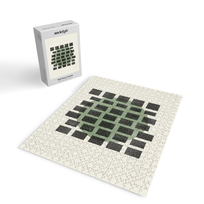 Minimalist Japandi Object Green No.04 Jigsaw Puzzle Gallery Image 2