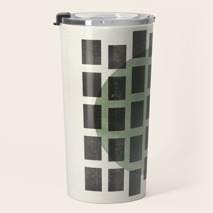 Minimalist Japandi Object Green No.04 Travel Mug Gallery Image 3