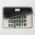 Minimalist Japandi Object Green No.04 Laptop Sleeve Gallery Image 2
