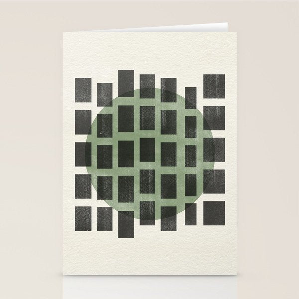 Minimalist Japandi Object Green No.04 Stationery Card Gallery Image 2