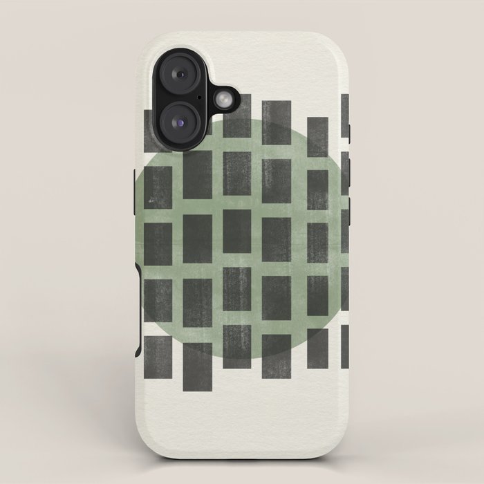 Minimalist Japandi Object Green No.04 iPhone Case Gallery Image 1