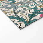 Walter Crane Teazle Art Nouveau Floral Welcome Mat Gallery Image 2