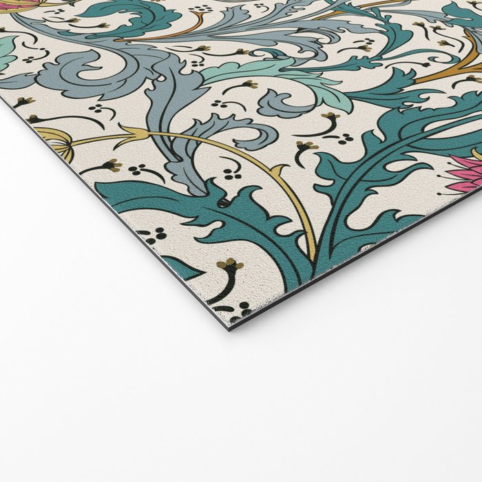 Walter Crane Teazle Art Nouveau Floral Welcome Mat Gallery Image 2