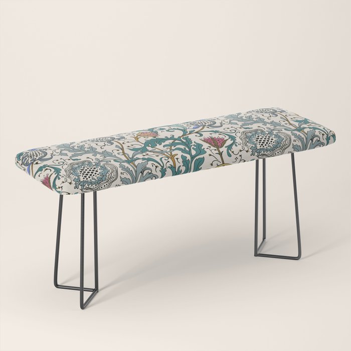 Walter Crane Teazle Art Nouveau Floral Bench Gallery Image 1