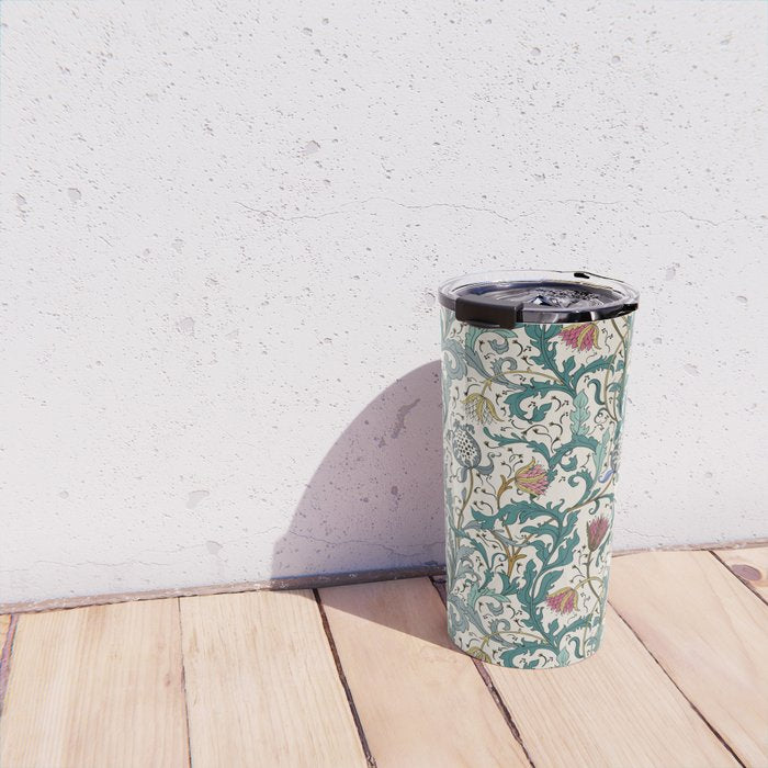 Walter Crane Teazle Art Nouveau Floral Travel Mug Gallery Image 4