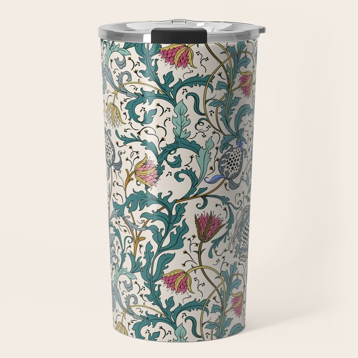 Walter Crane Teazle Art Nouveau Floral Travel Mug Gallery Image 1