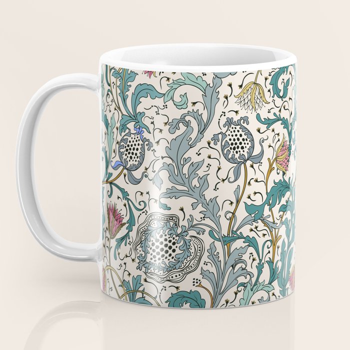 Walter Crane Teazle Art Nouveau Floral Coffee Mug Gallery Image 3