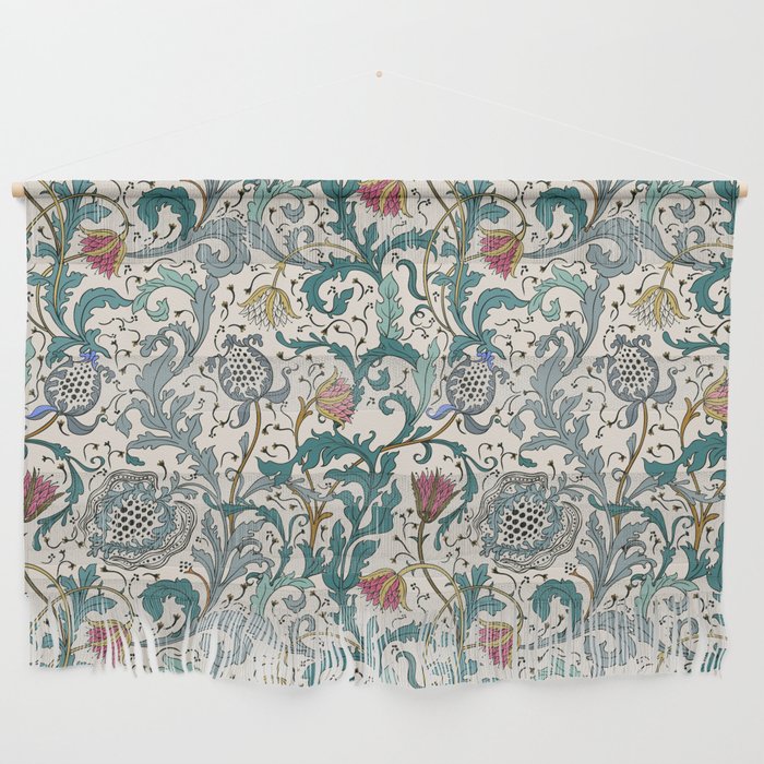 Walter Crane Teazle Art Nouveau Floral Wall Hanging Gallery Image 1