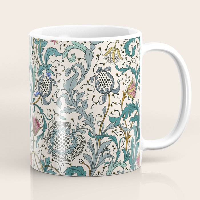 Walter Crane Teazle Art Nouveau Floral Coffee Mug Gallery Image 1