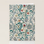 Walter Crane Teazle Art Nouveau Floral Stationery Card Gallery Image 2