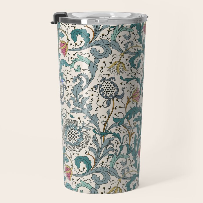 Walter Crane Teazle Art Nouveau Floral Travel Mug Gallery Image 3