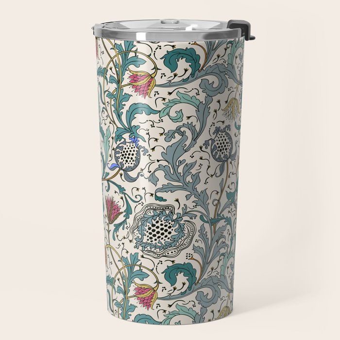 Walter Crane Teazle Art Nouveau Floral Travel Mug Gallery Image 2
