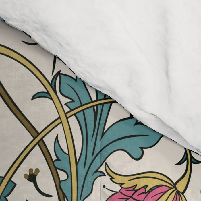 Walter Crane Teazle Art Nouveau Floral Comforter Gallery Image 4