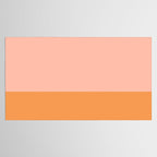 Pink Blush and Light Orange Minimalist Color Block Pattern Tablecloth Gallery Image 2