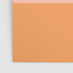 Pink Blush and Light Orange Minimalist Color Block Pattern Poster Gallery Image 3