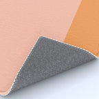 Pink Blush and Light Orange Minimalist Color Block Pattern Rug Gallery Image 4