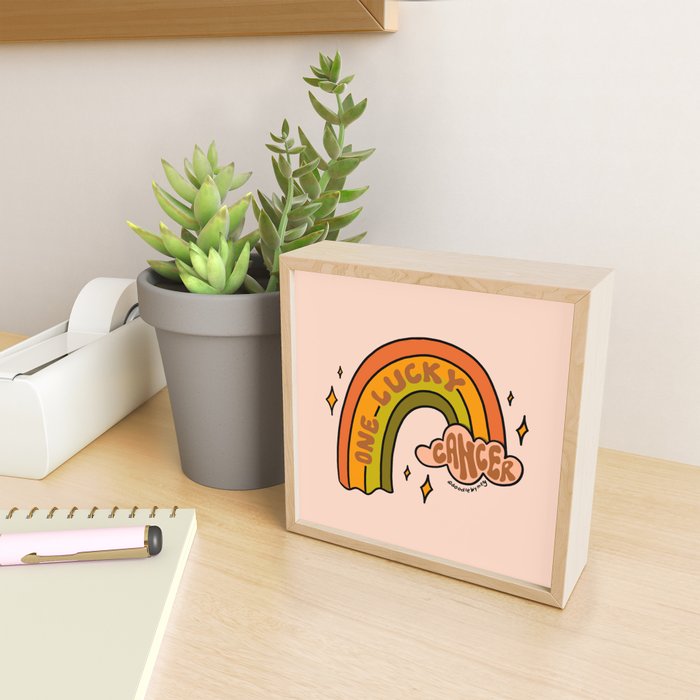 One Lucky Cancer Mini Art Print Gallery Image 2