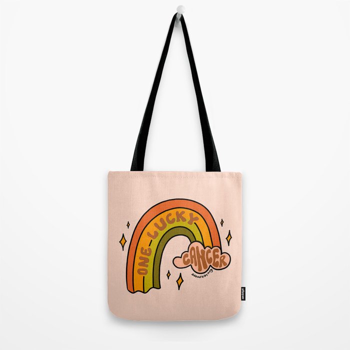 One Lucky Cancer Tote Bag Gallery Image 2