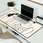 Breakfast in the 70s Desk Mat Gallery Image 2