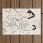 Breakfast in the 70s Outdoor Rug Gallery Image 1