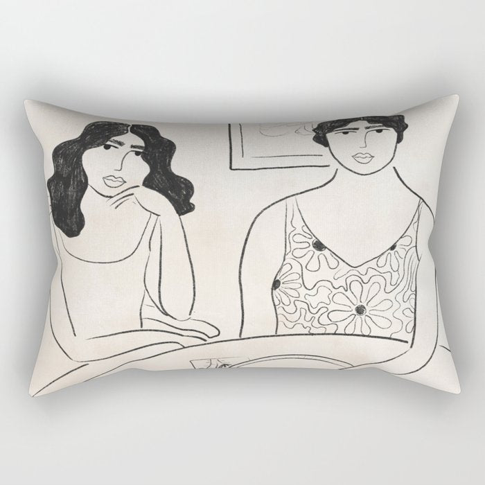 Breakfast in the 70s Rectangular Pillow Gallery Image 2