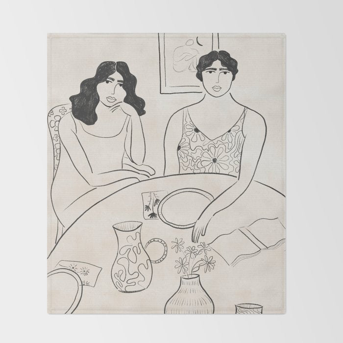 Breakfast in the 70s Throw Blanket Gallery Image 2