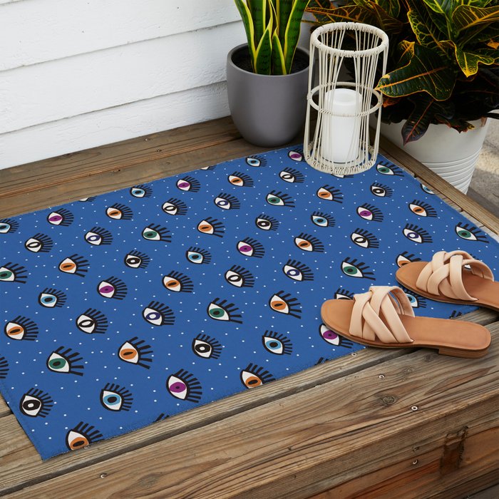 Eyes #2 Outdoor Rug Gallery Image 2