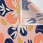 Vintage floral nature art pattern Wall Tapestry Gallery Image 3