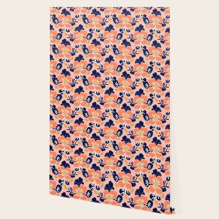 Vintage floral nature art pattern Wallpaper Gallery Image 2