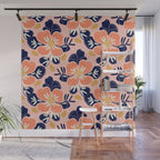Vintage floral nature art pattern Wall Mural Gallery Image 1