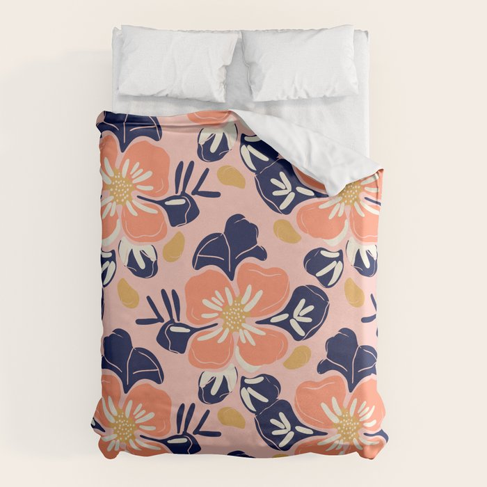 Vintage floral nature art pattern Duvet Cover Gallery Image 1