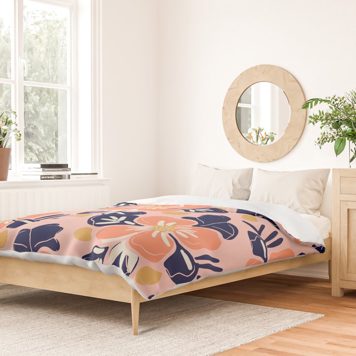 Vintage floral nature art pattern Duvet Cover Gallery Image 2