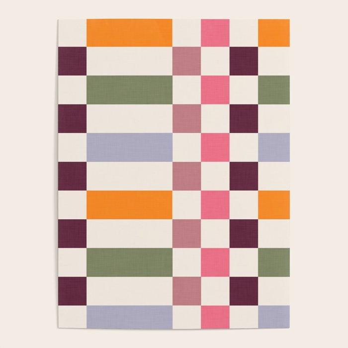Checker Grid - eclectic Poster Gallery Image 4