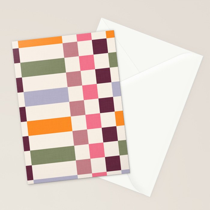 Checker Grid - eclectic Stationery Card Gallery Image 2