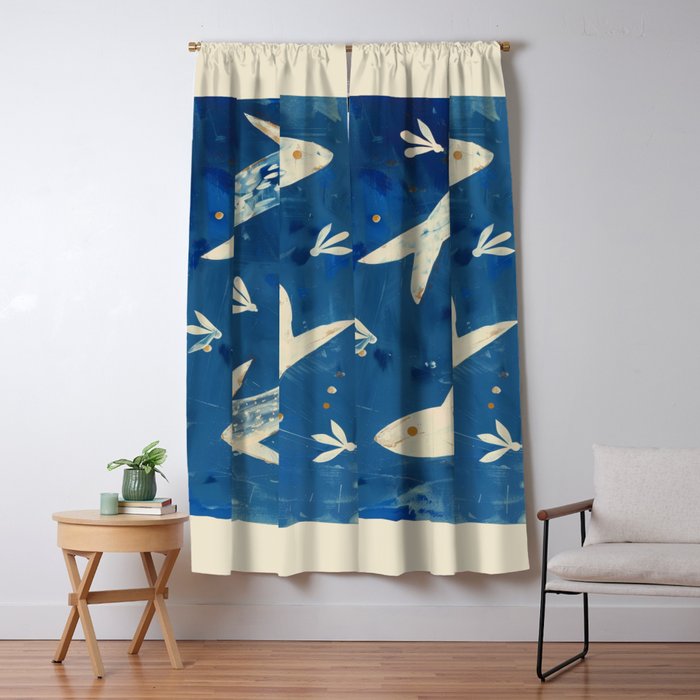 Zen Pond Art Window Curtain Gallery Image 5