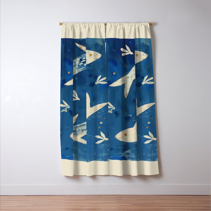 Zen Pond Art Window Curtain Gallery Image 3