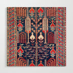 Khila Baku Southeast Caucasus Rug Print Wood Wall Art Gallery Image 1