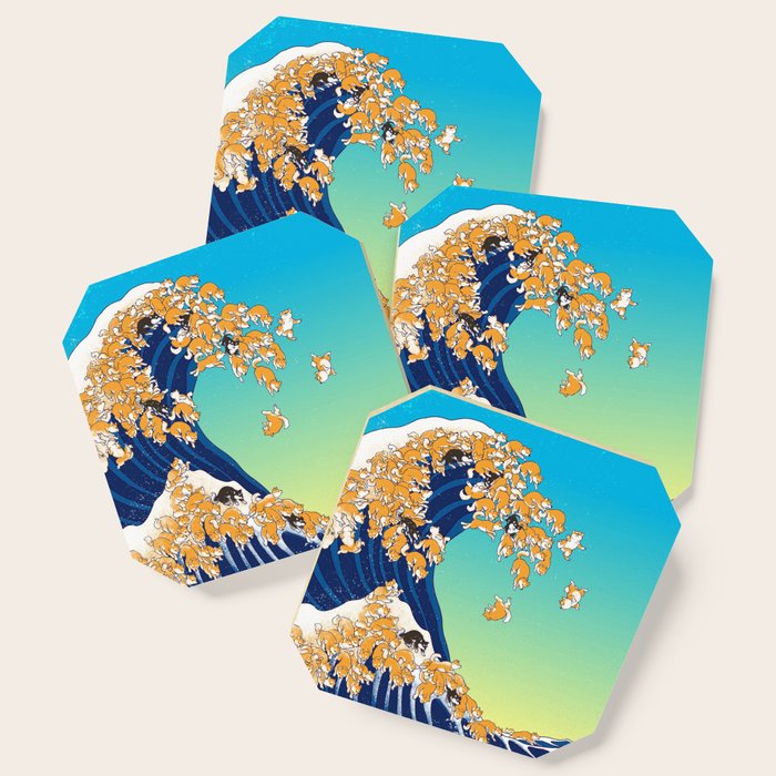 Shiba Inu in Great Wave Coaster Gallery Image 1
