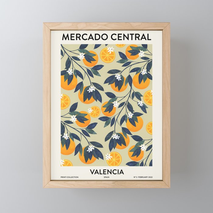 Fruit Market inspiration Valencia Mini Art Print Gallery Image 1