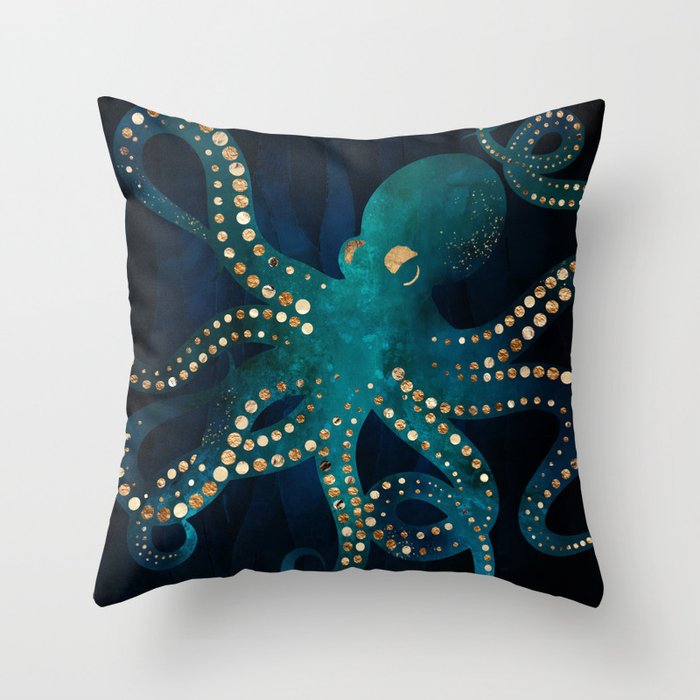 Underwater Dream VIII Throw Pillow Gallery Image 6