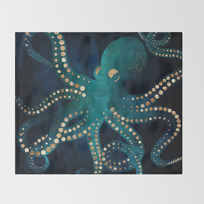 Underwater Dream VIII Throw Blanket Gallery Image 2