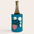 Modern Minimalist Cotton Flowers Wine Chiller Gallery Image 1
