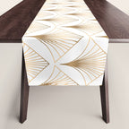 Art Deco Geometric Gold Pattern  Table Runner Gallery Image 1