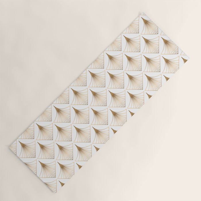 Art Deco Geometric Gold Pattern  Yoga Mat Gallery Image 1