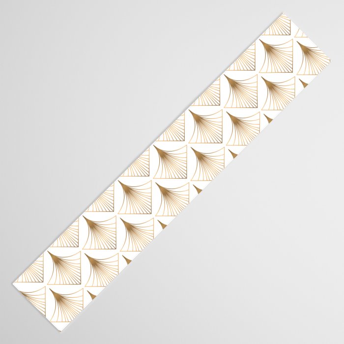 Art Deco Geometric Gold Pattern  Table Runner Gallery Image 3