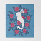 White Rabbit Throw Blanket Gallery Image 2