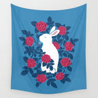 White Rabbit Wall Tapestry Gallery Image 4