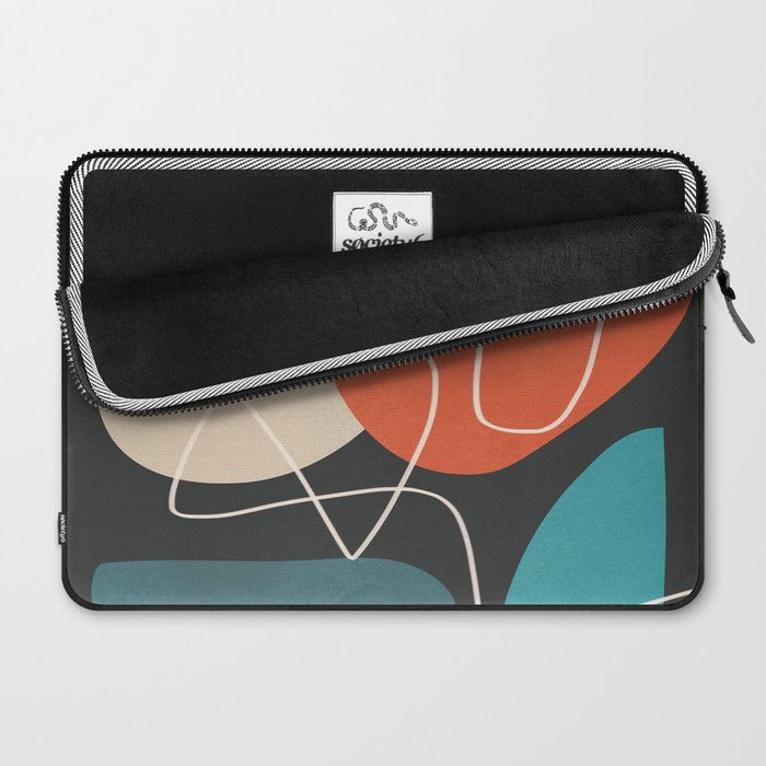 Minimal Colorful Abstract Shapes 12 Laptop Sleeve Gallery Image 2