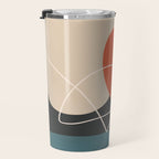 Minimal Colorful Abstract Shapes 12 Travel Mug Gallery Image 3